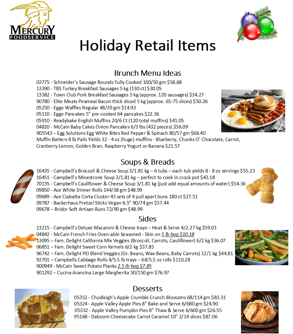 Holiday Retail Items - page 1